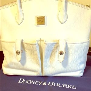 Dooney and Bourke white pebble shoulder bag